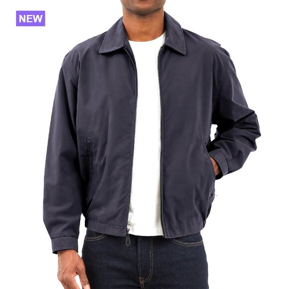 Zip-Front Golf Jacket with Extra Loose Sleeves and Shoulders